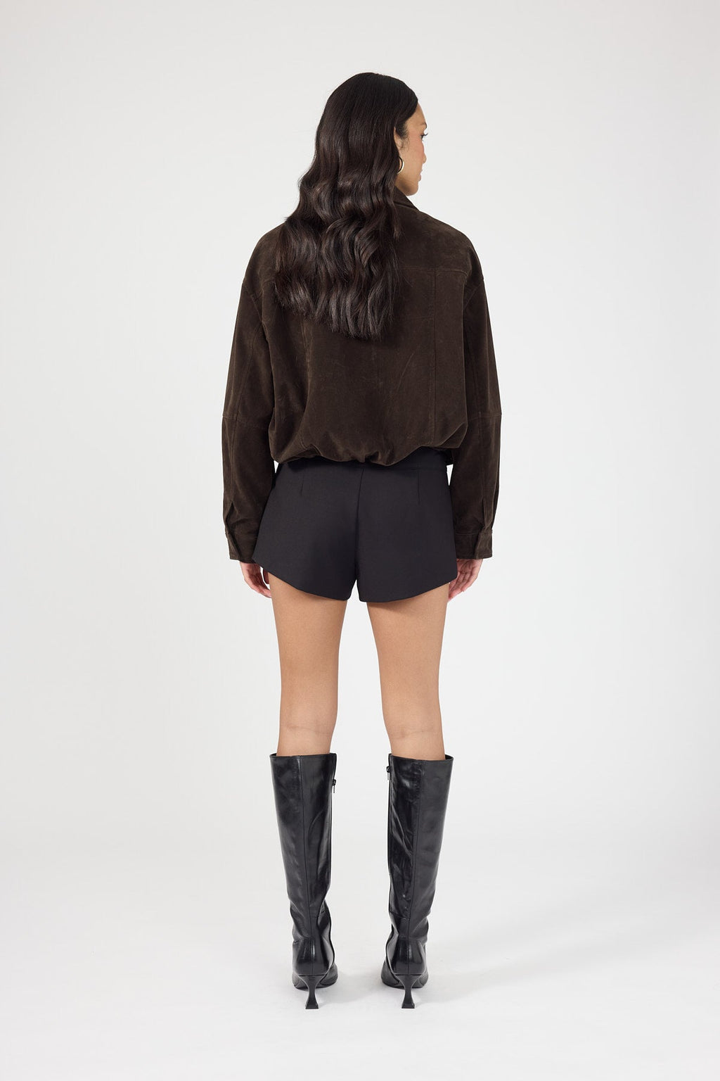 Mid Rise Shorts Black