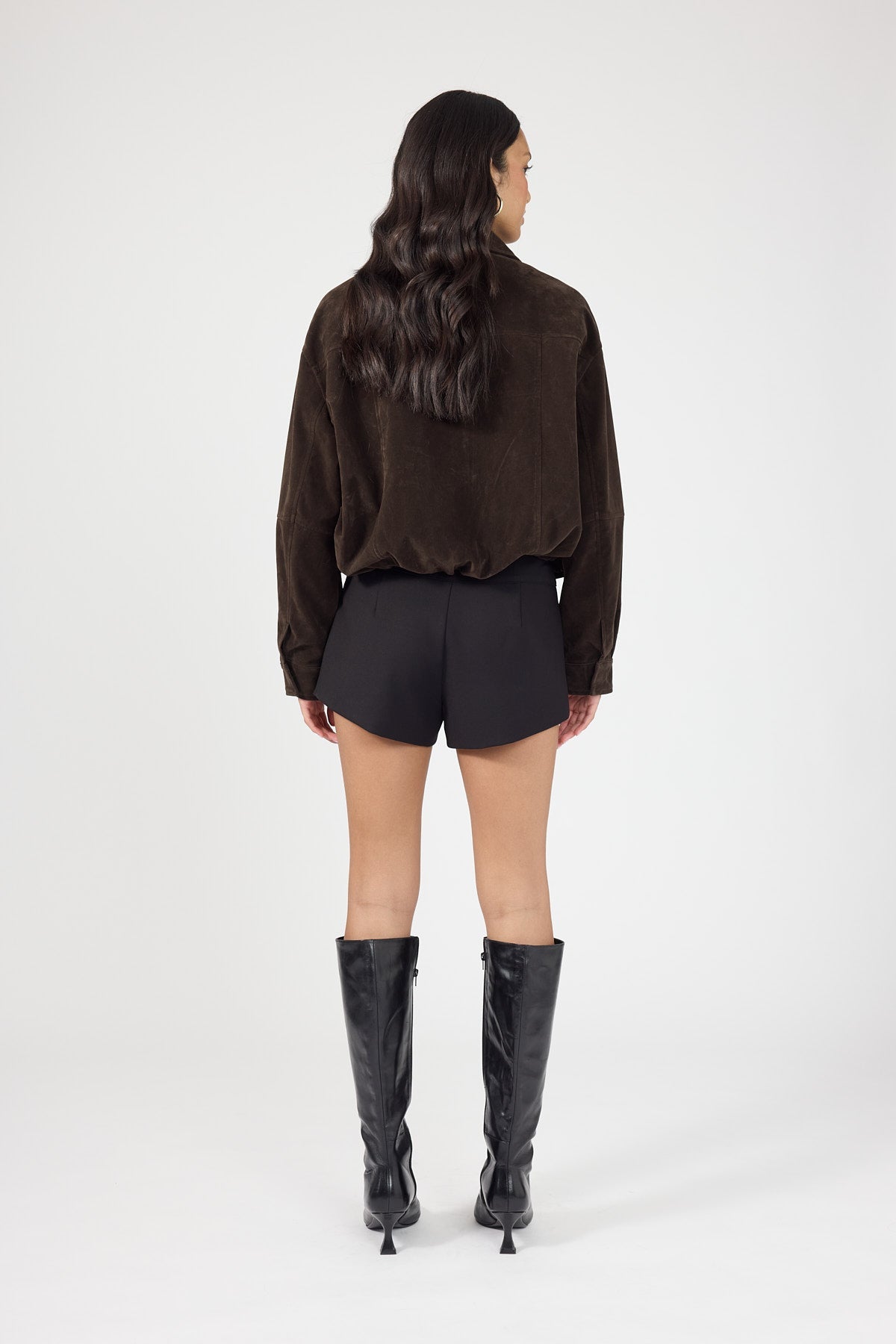 Mid Rise Shorts Black
