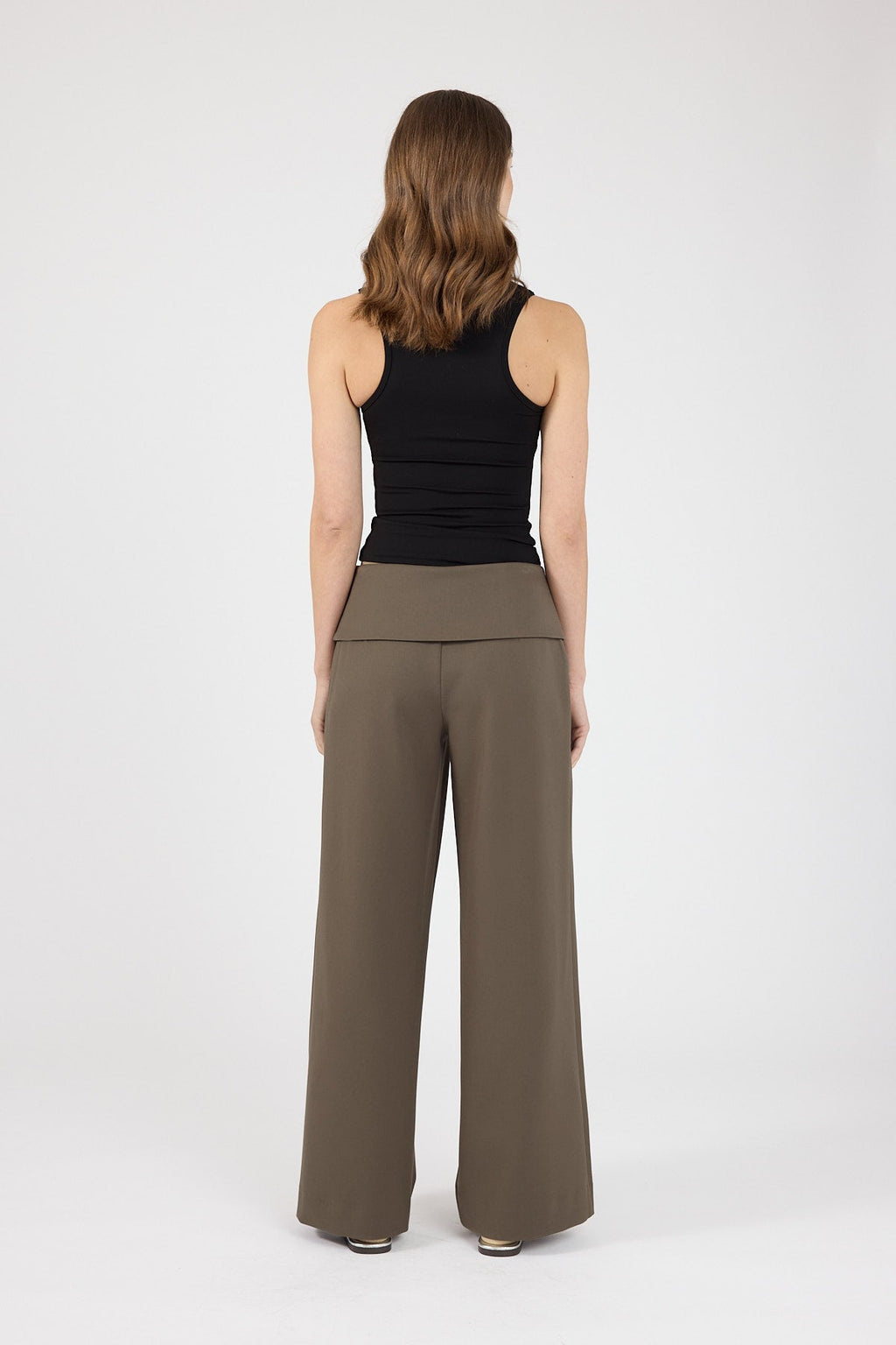 Fold Over Pant Taupe