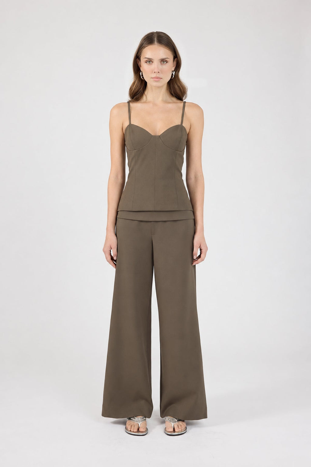 Fold Over Pant Taupe