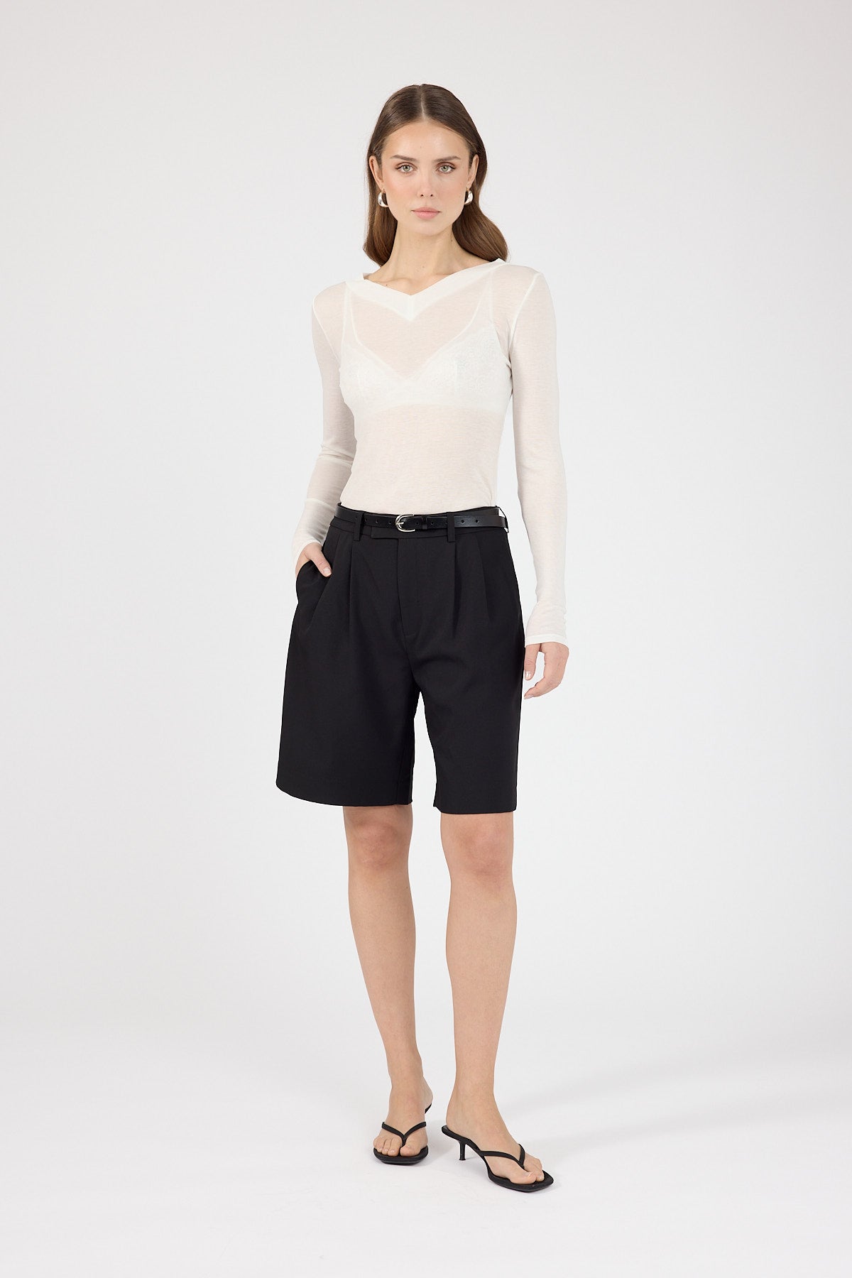 Tailored Longline Short Black