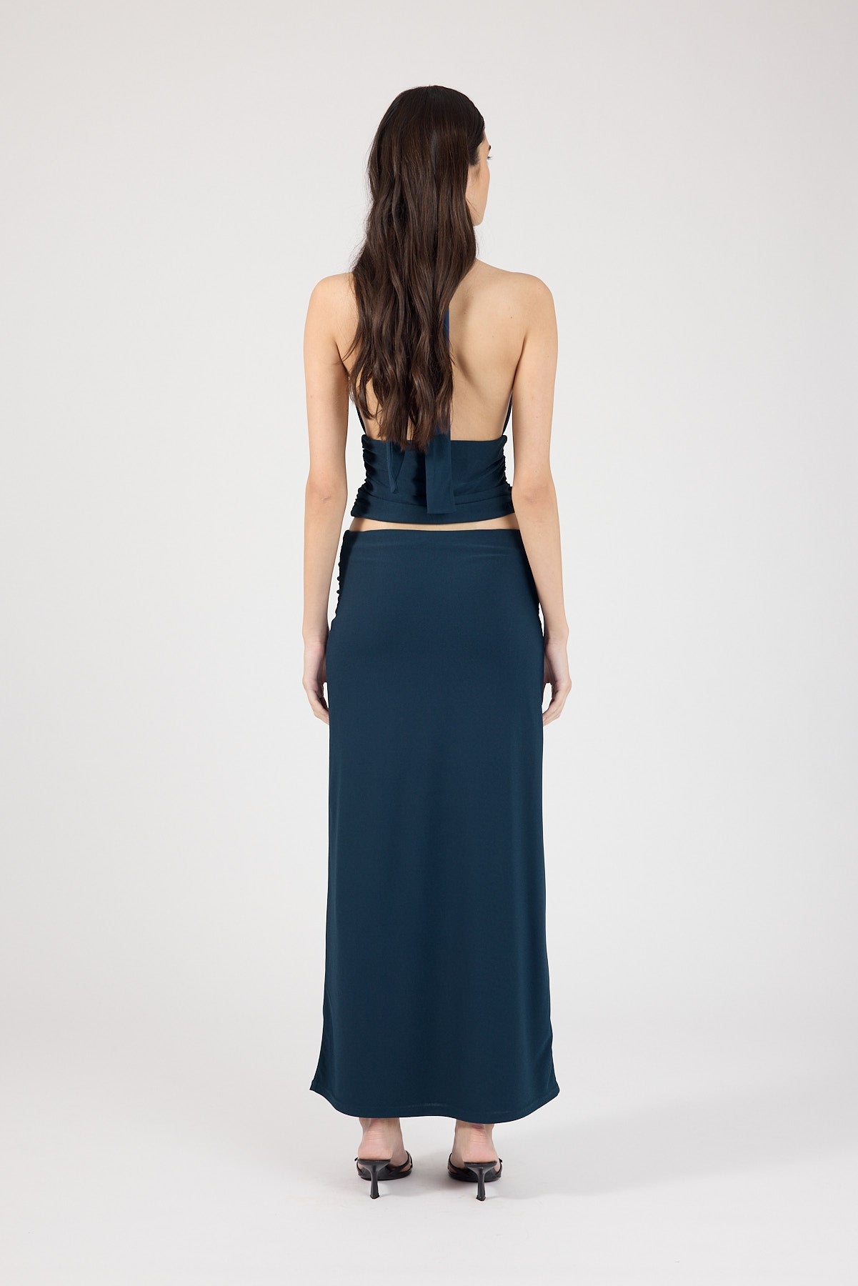 Maxi Skirt Petrol Blue