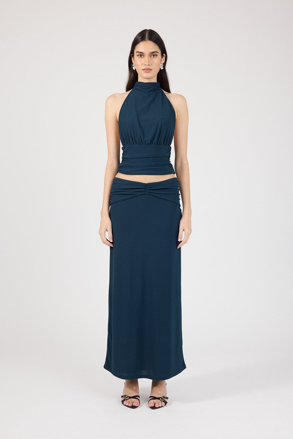 Maxi Skirt Petrol Blue