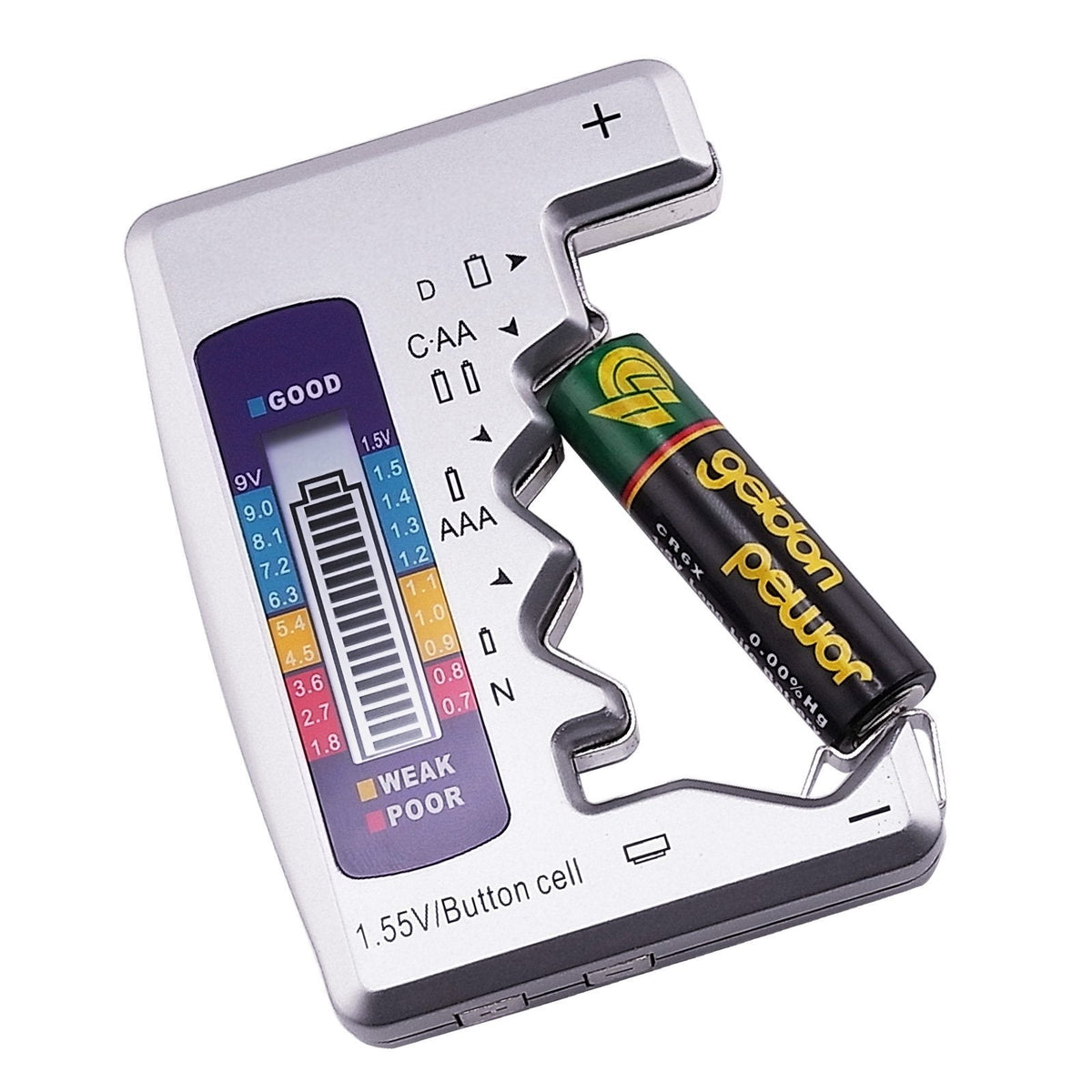 Free Portable Digital Battery Tester©\Universal Checker for All©\Size Household Batteries
