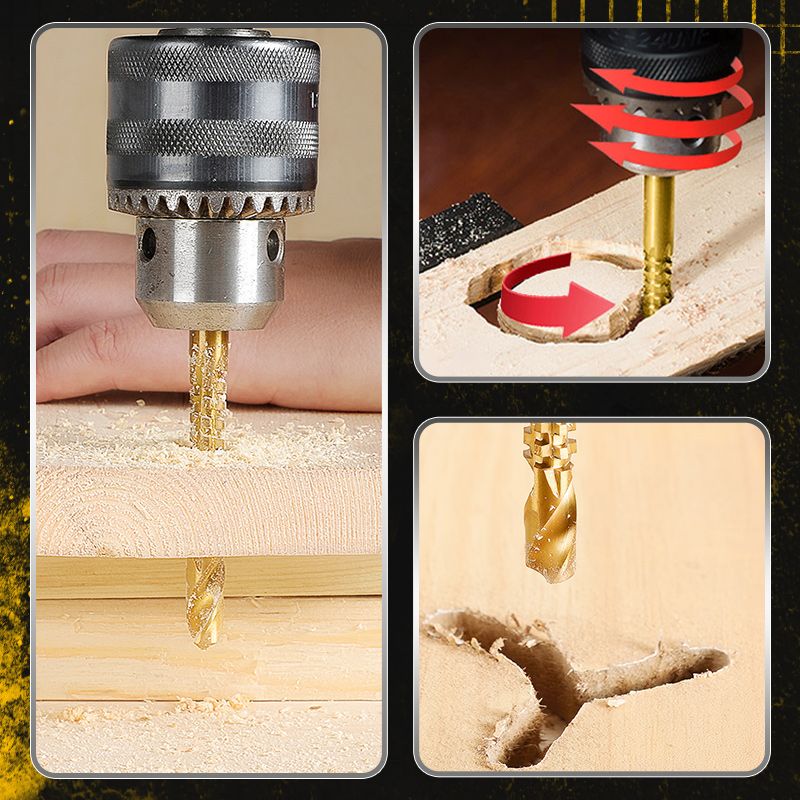 Set di punte elicoidali per trapano, accessori per elettroutensili (6 pezzi)