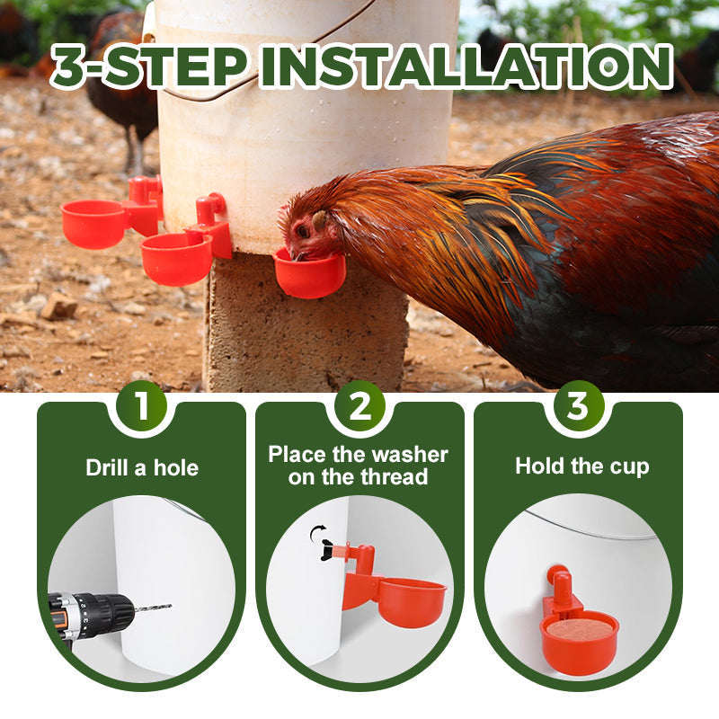 5/16 Inch Thread Automatic Poultry Water Cups