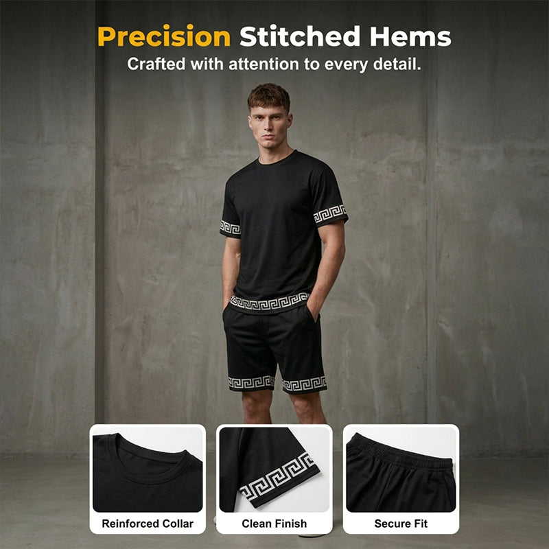 Breathable Crew Neck Short Sleeve & Shorts Set