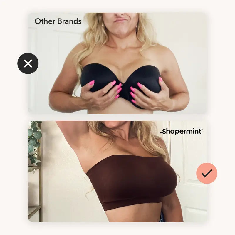 Omvormbare bandeau-bh zonder bandjes