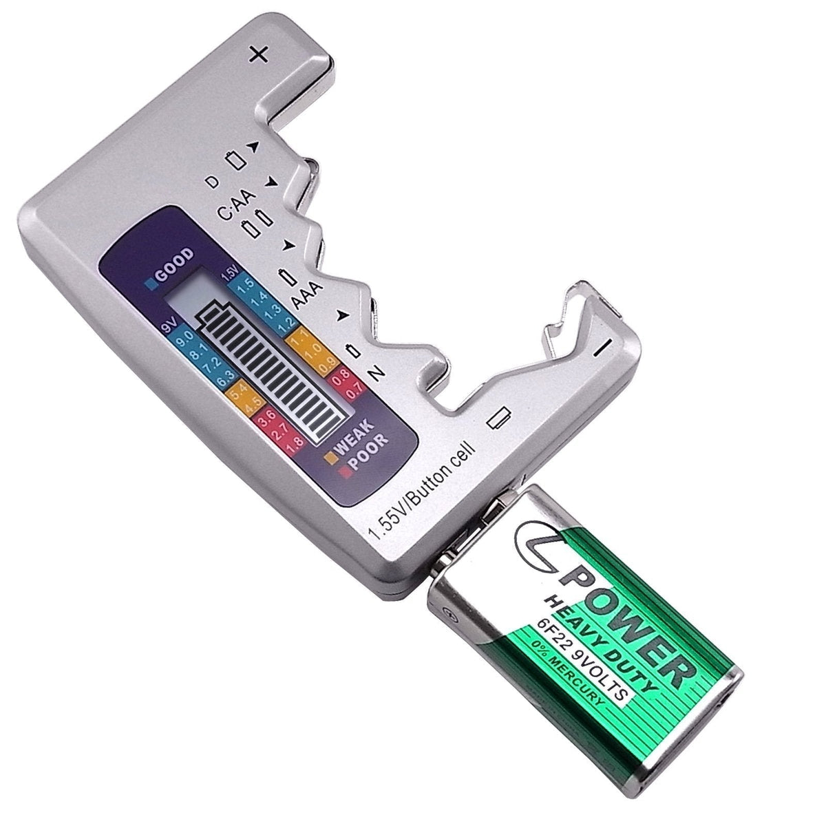 Free Portable Digital Battery Tester©\Universal Checker for All©\Size Household Batteries