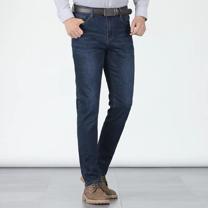 Novità: jeans da uomo a gamba dritta con vita alta elasticizzata