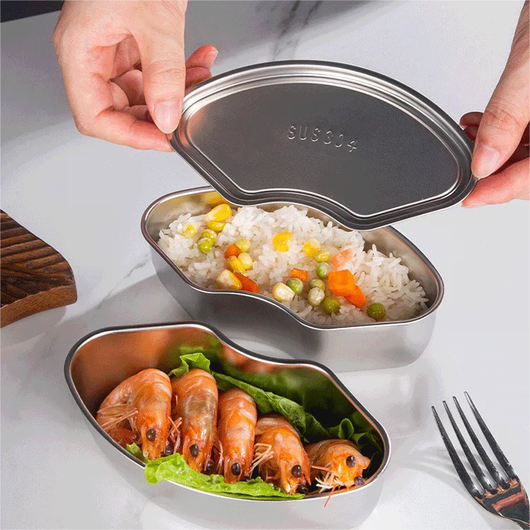 Teglie in acciaio inox per tavolo a vapore con bordo smerlato