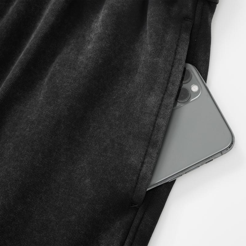 Pantaloni della tuta da uomo in cotone effetto délavé - vestibilità comoda