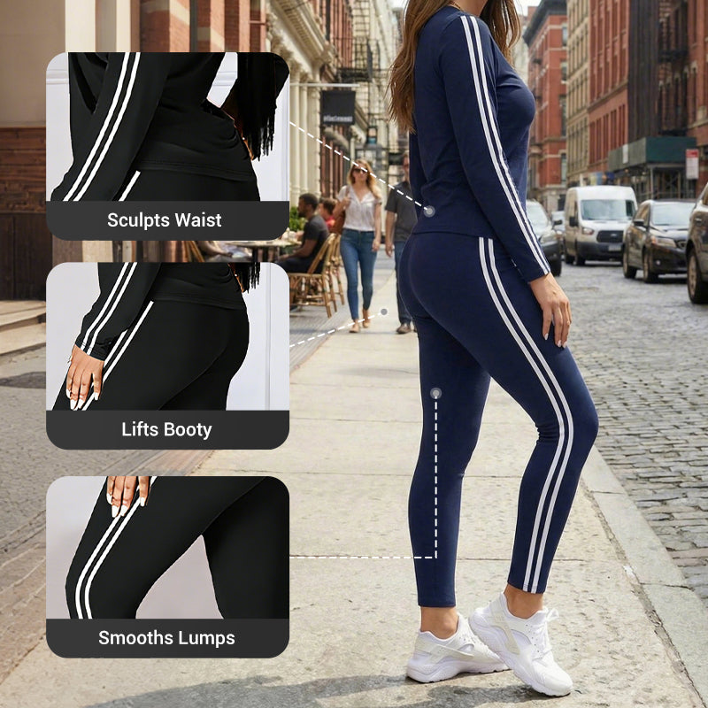 Completo da donna da jogging in 2 pezzi a maniche lunghe