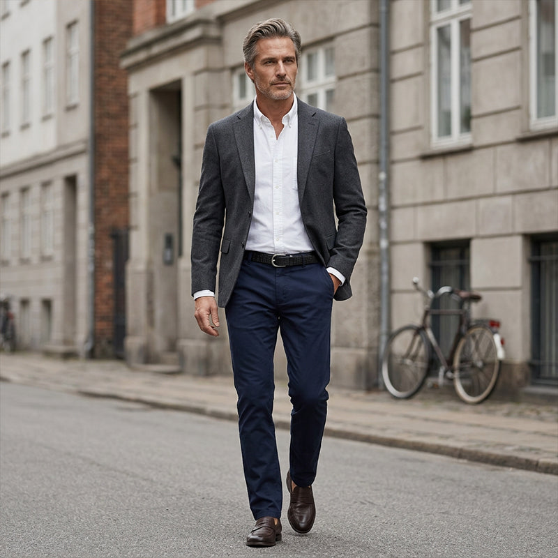 Pantalones informales de corte recto para hombre que realzan integralmente tu imagen personal