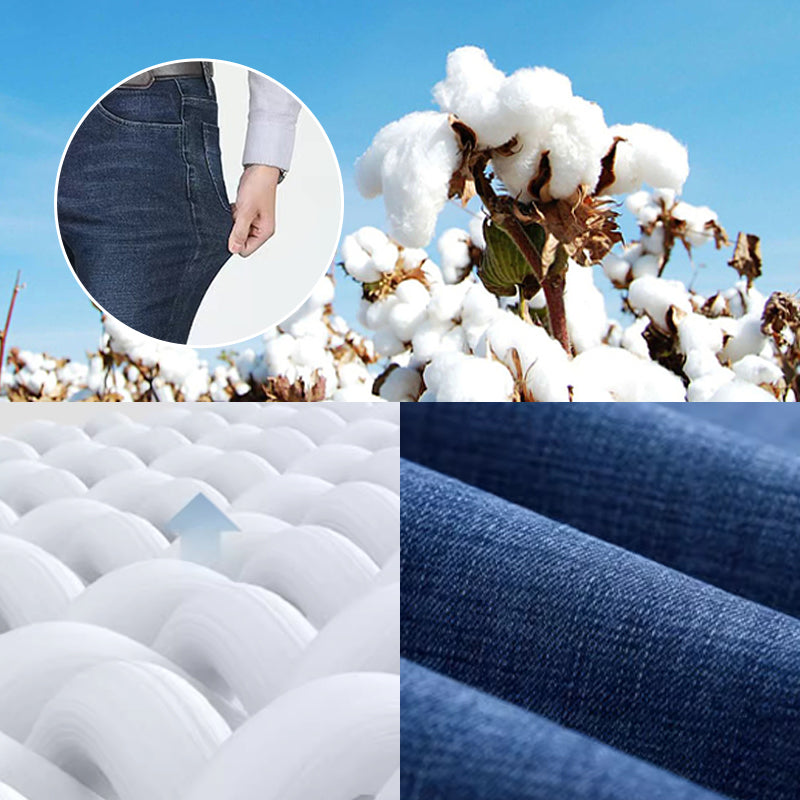 Novità: jeans da uomo a gamba dritta con vita alta elasticizzata