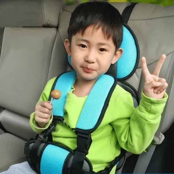 Draagbaar kinderbeschermingsautostoeltje - lichtgewicht 0.4kg, opvouwbaar en ademend gaas. 5-puntsveiligheidsgordel voor 0-12 jaar - stressvrije tra