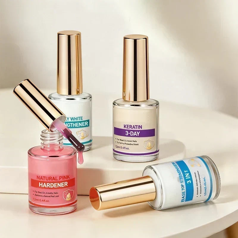 Fortalecedor de uñas color lila con acabado de espejo brillante gratis