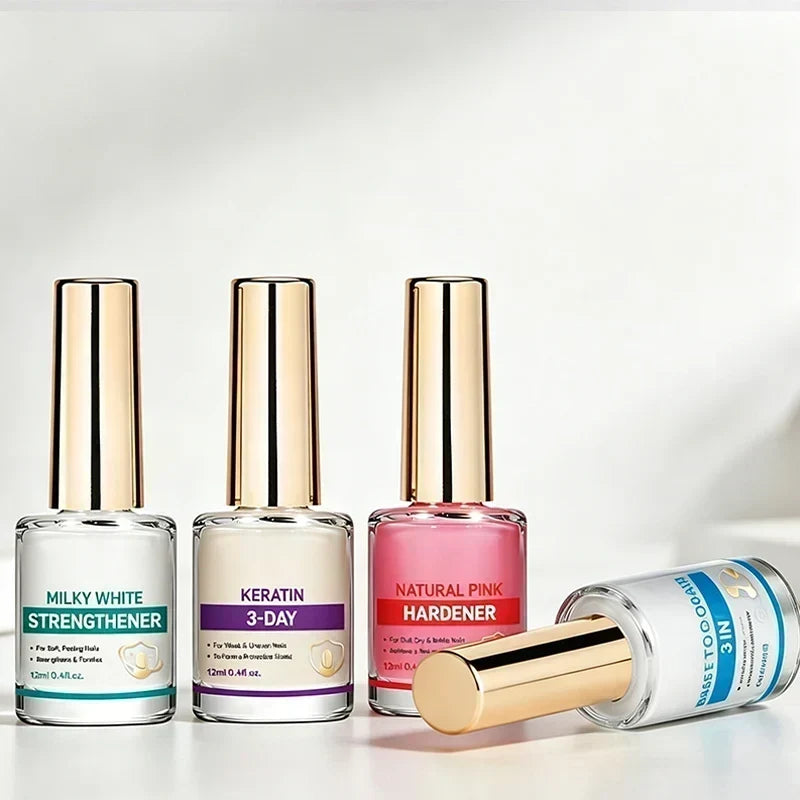 Fortalecedor de uñas color lila con acabado de espejo brillante gratis