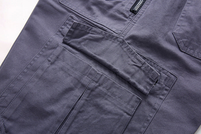 Short multifonctionnel de sport et de plein air pour homme - 8 poches, coton résistant, réglable