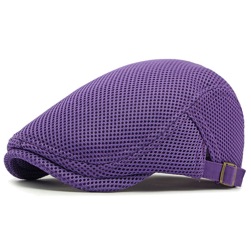 Casquette plate respirante avec sangle réglable ¨C tissu en mesh, style Ivy classique et bandeau anti-transpiration intégré