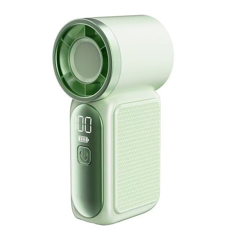 Free Turbo Handheld Fan ¨C LED Display, 6 Speeds, 3000mAh