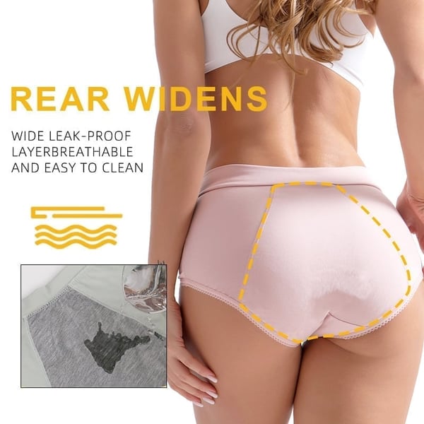 Ropa interior de cintura alta y antifugas gratis - Protección fiable contra fugas y cintura alta cómoda