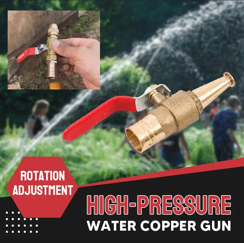 AHORA: pistola de agua de cobre de alta presión - boquilla multifunción, válvula reforzada y a prueba de fugas