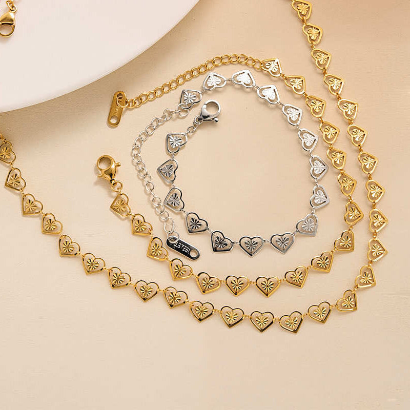 Stralende hartjesketting