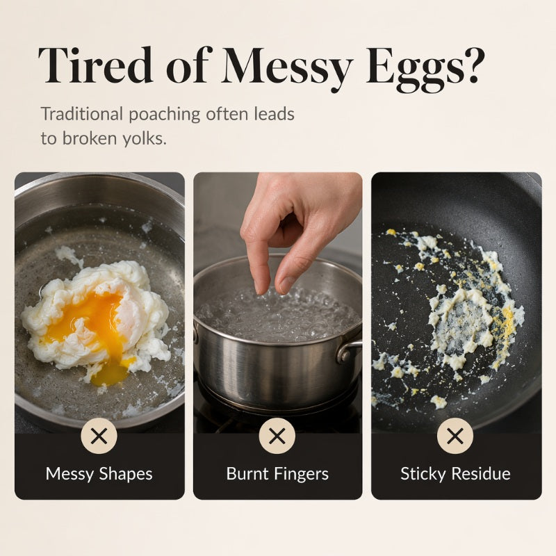 304 Stainless Steel Egg Ring Mold ¨C Fun Shapes, Leak-Resistant Flat Base & Easy-Release
