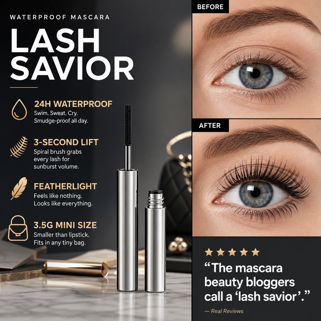 Free Waterproof Curling & Lengthening Mascara