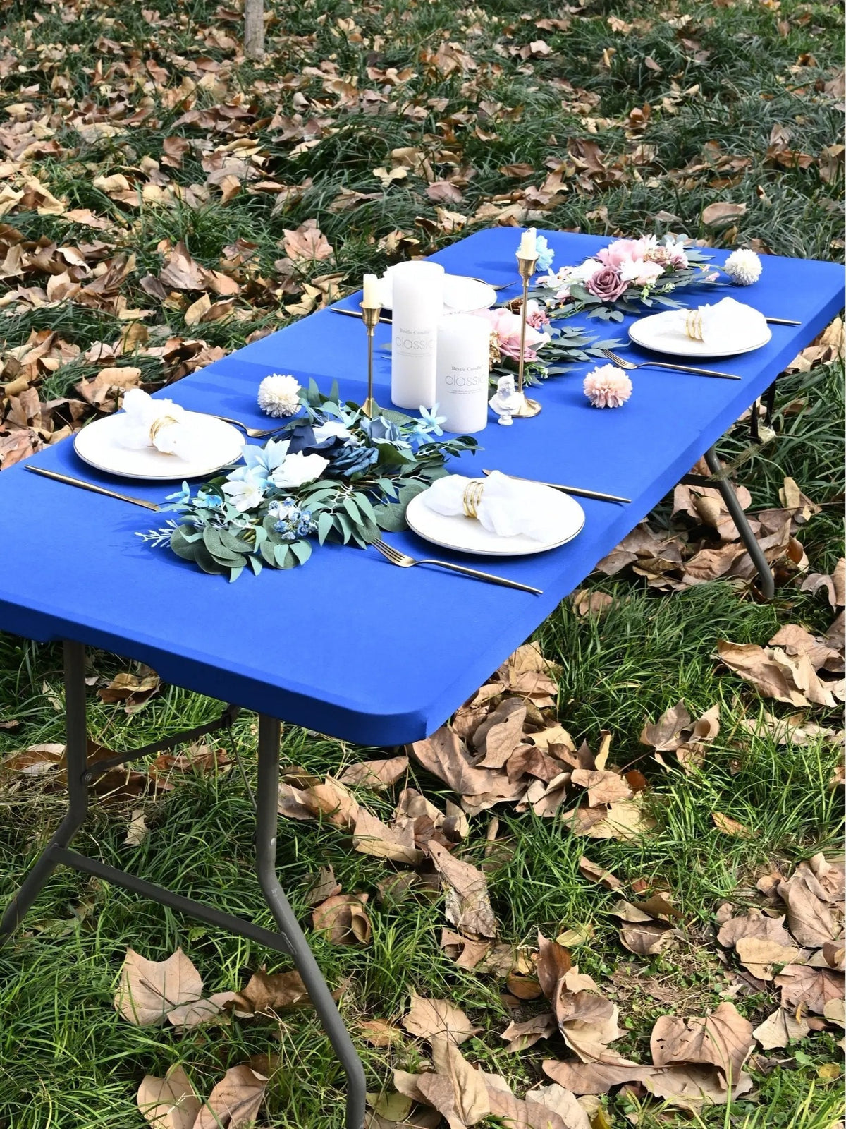 Look elegante, zero pieghe - Copritavolo riutilizzabile in spandex per interni e giardino