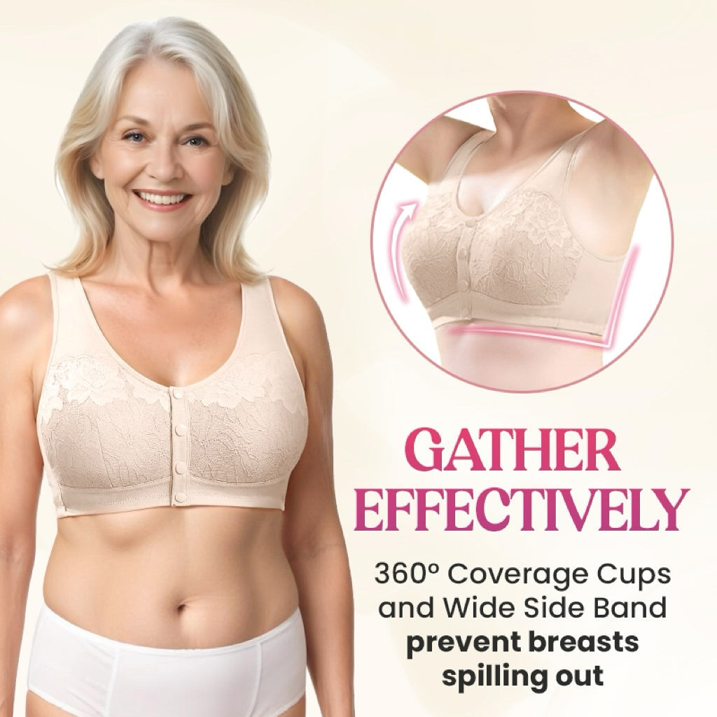 GRANDE PROMOTION Soutien-gorge sculptant confortable sans armatures à fermeture frontale