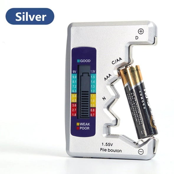Free Portable Digital Battery Tester©\Universal Checker for All©\Size Household Batteries