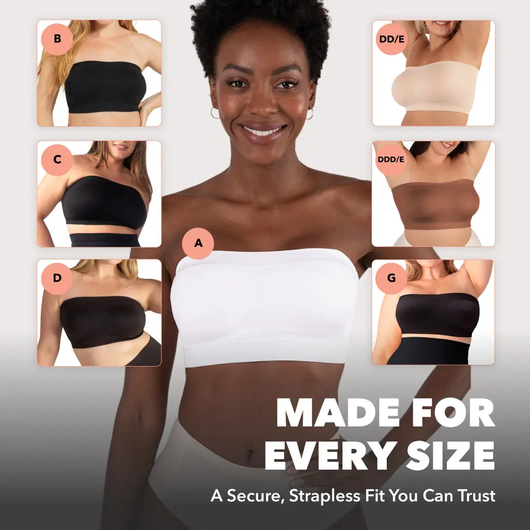Omvormbare bandeau-bh zonder bandjes