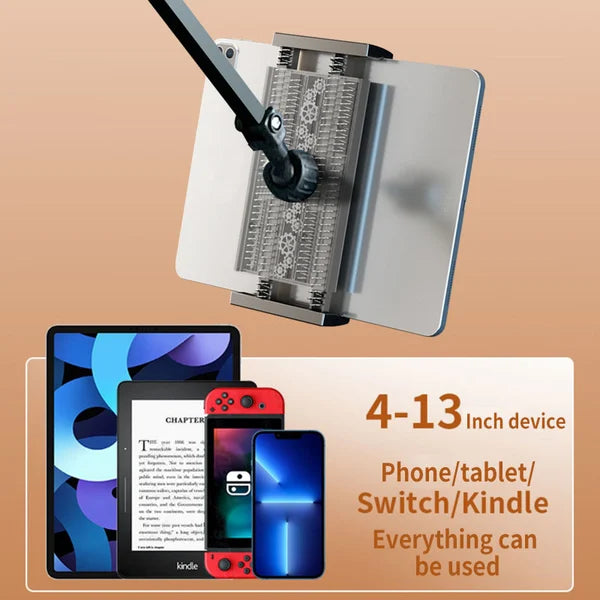 Supporto per telefono e tablet - senza morsetti, senza danneggiare i mobili - guarda, leggi ed effettua chiamate a mani libere a letto o alla scrivania