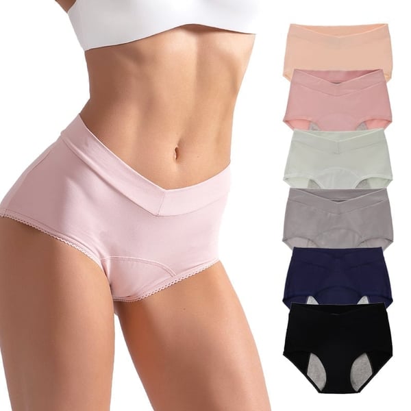 Ropa interior de cintura alta y antifugas gratis - Protección fiable contra fugas y cintura alta cómoda