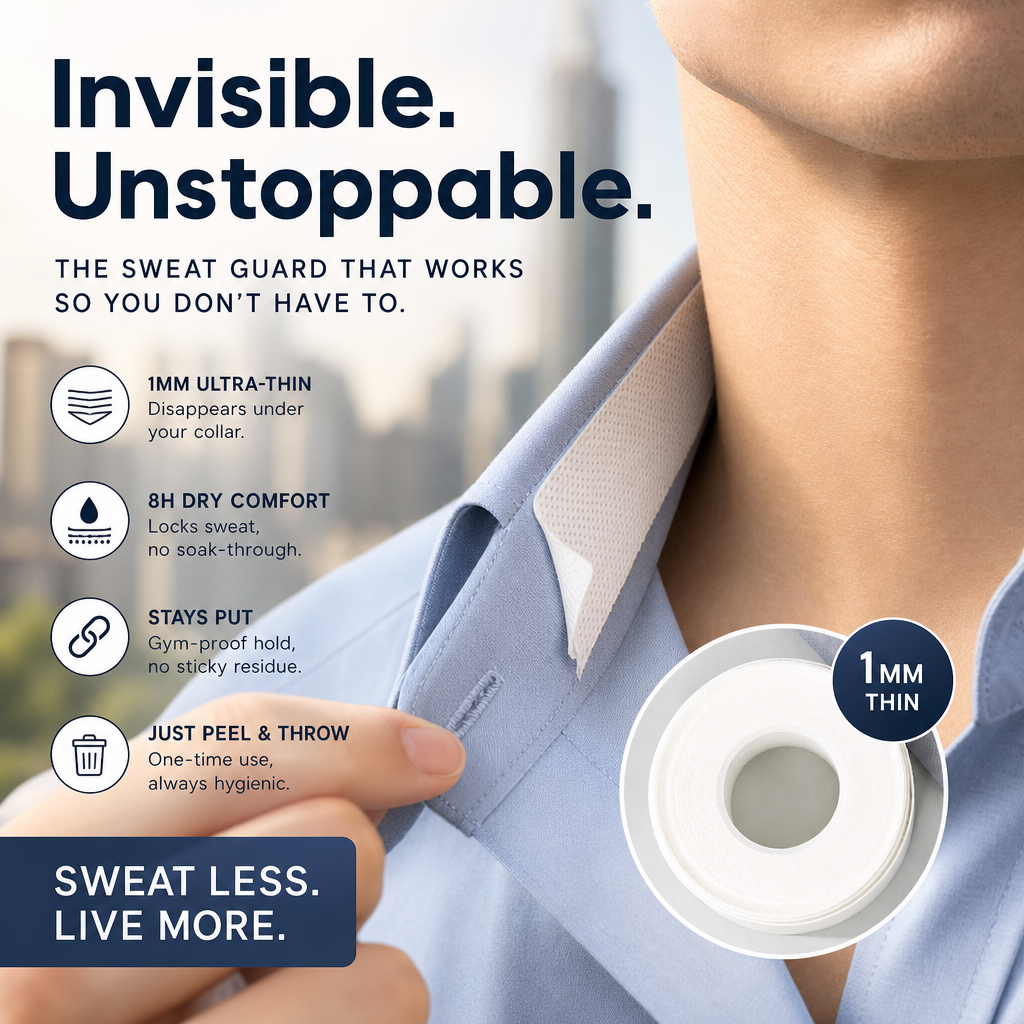 Free Invisible Disposable Collar & Cuff Sweat Liners
