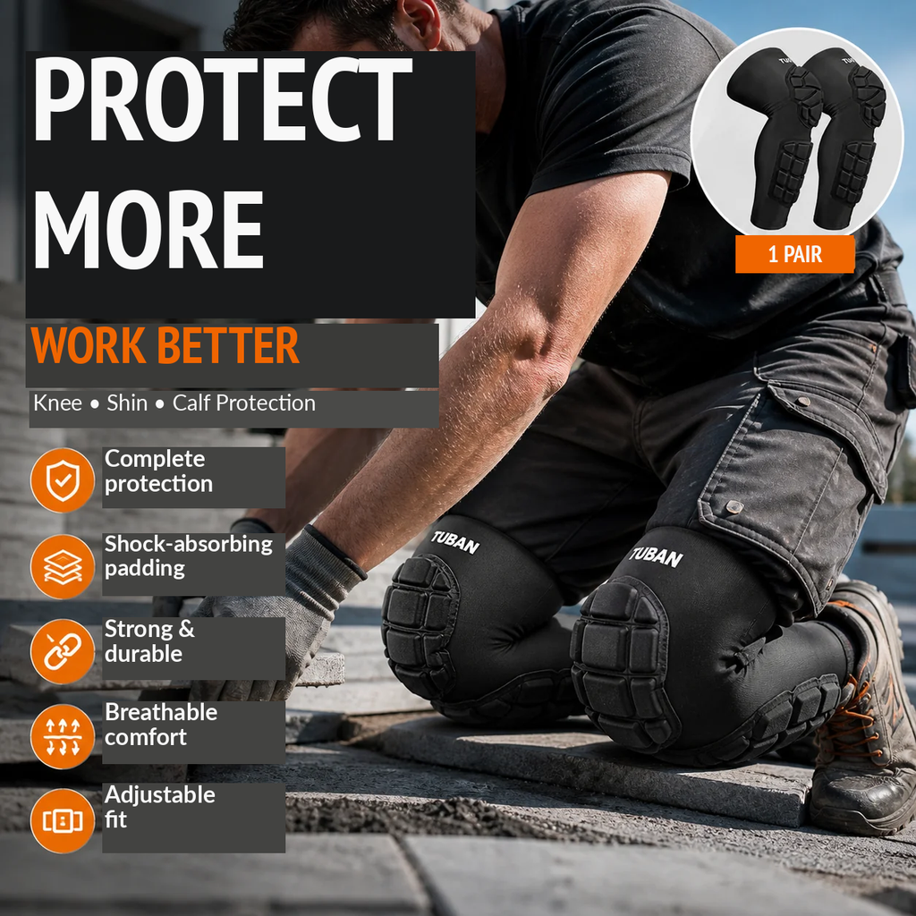 Ginocchiere sportive antishock NOW - Protezione dagli impatti, traspiranti e con vestibilità sicura - Perfette per sport, palestra e attività all'aperto