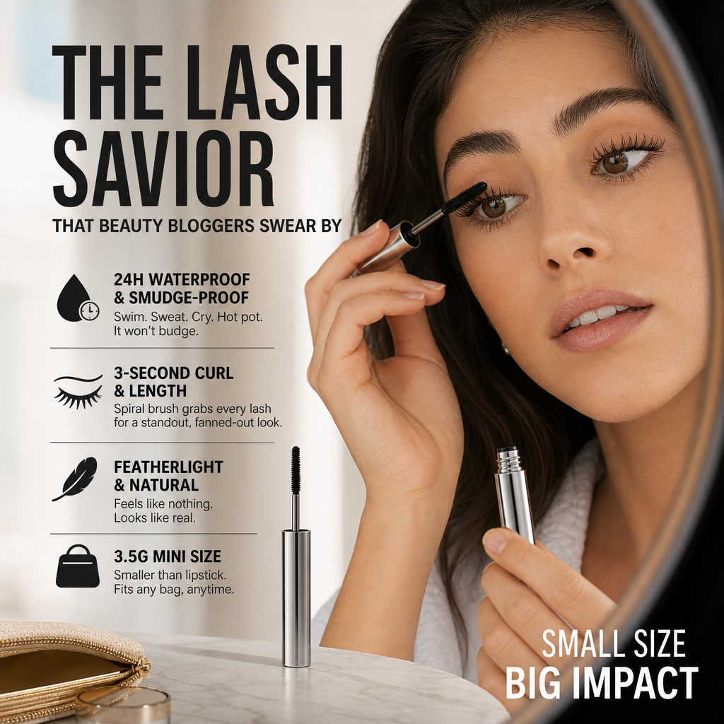 Free Waterproof Curling & Lengthening Mascara