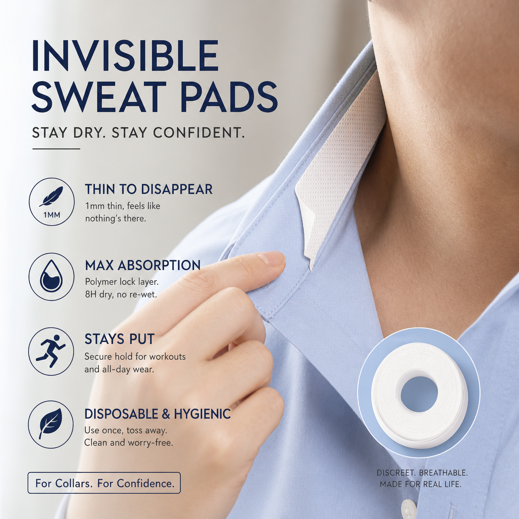 Free Invisible Disposable Collar & Cuff Sweat Liners