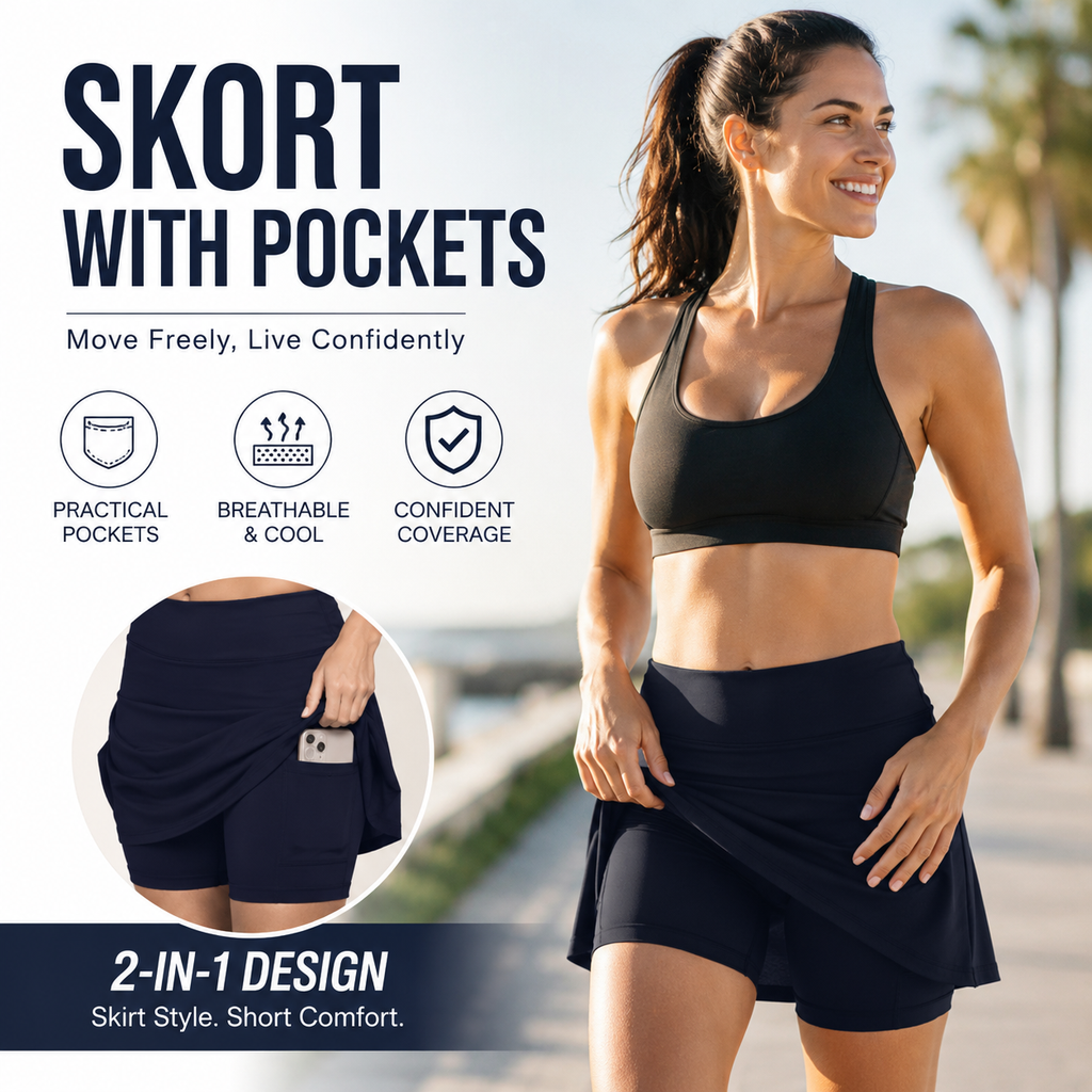 Oltre 30.000 unità vendute - Gonna-pantalone sportiva anti-sfregamento, morbidissima e confortevole