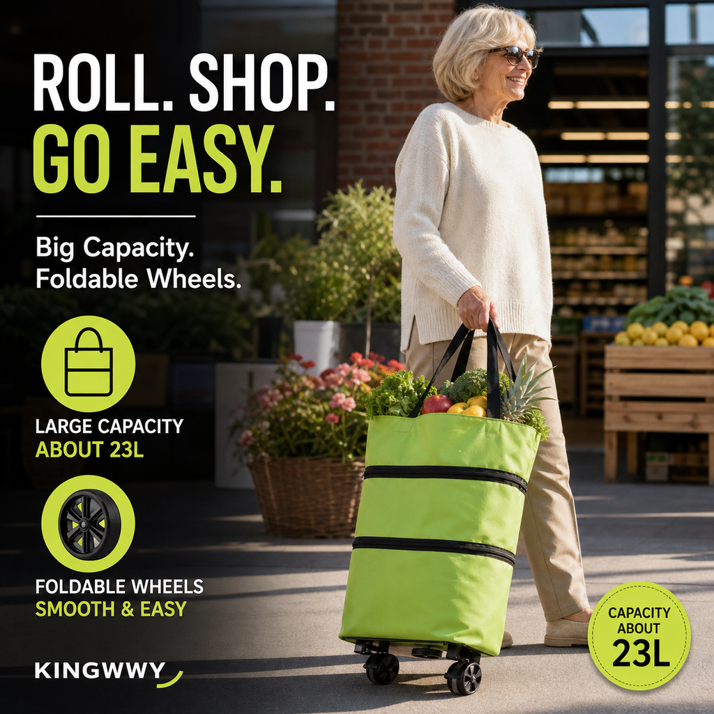 Opvouwbare winkelwagen 2-in-1