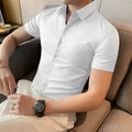 Men's Ice Silk High Elasticity Short Sleeve Shirts