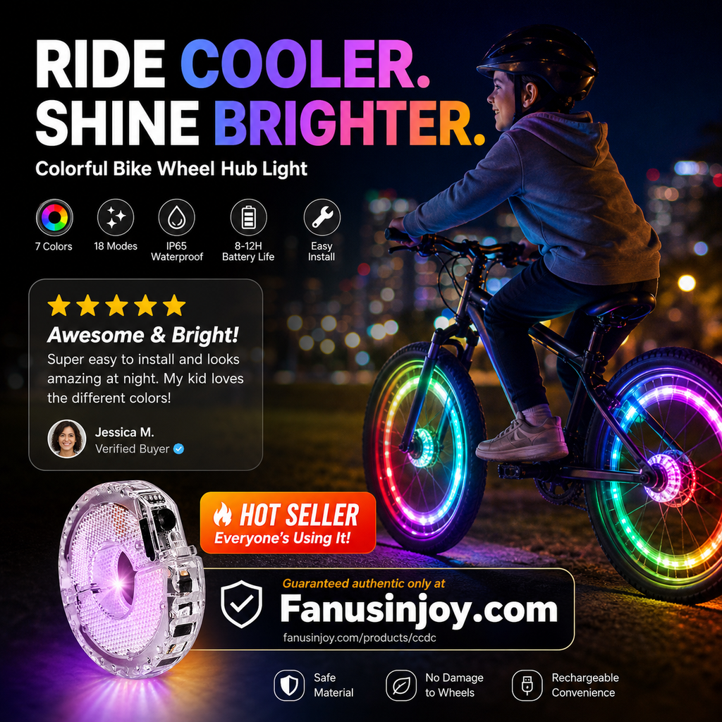 Kleurrijke naafverlichting voor fietswielen - een must-have voor fietsliefhebbers, verlicht de nacht