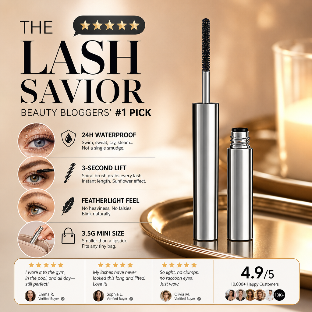 Free Waterproof Curling & Lengthening Mascara