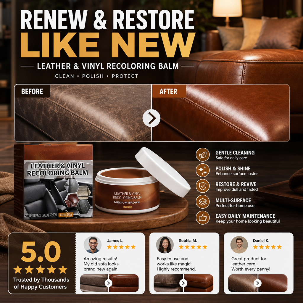 Free Leather Repair Paste for Sofas, Car Seats & Furniture