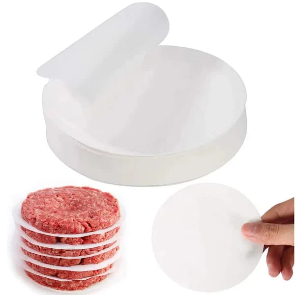 Prensa manual para carne de hamburguesa ¨C acero inoxidable 304, apta para lavavajillas y antiadherente