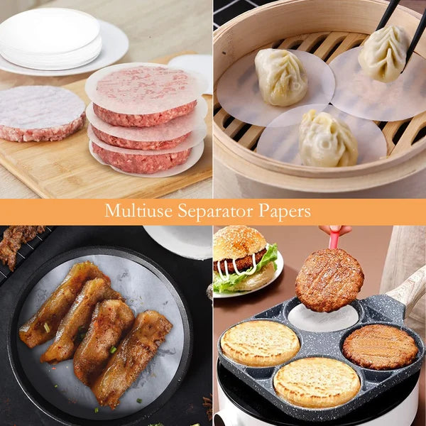 Prensa manual para carne de hamburguesa ¨C acero inoxidable 304, apta para lavavajillas y antiadherente