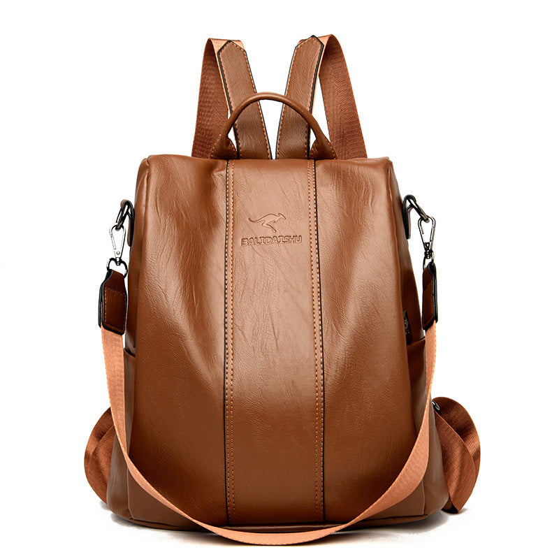 Mochila grande para mujer - elegante, de cuero PU y fácil de usar