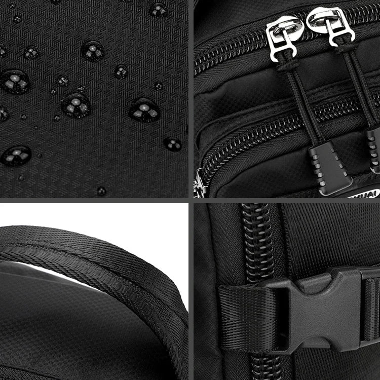 Sac poitrine réglable en tissu Oxford - léger, durable et polyvalent.